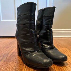 Zara Leather Booties
